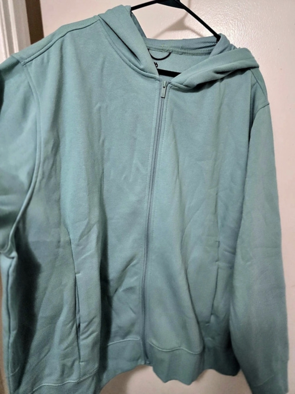all in motion Cotton Fleece Full Zip Women's Green 2XL NWT